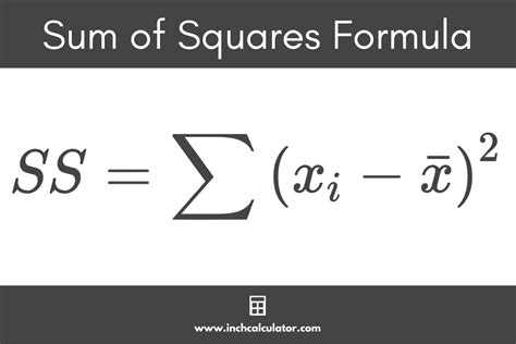 Sum of Squares Calculator (with Steps) - Inch Calculator