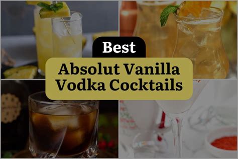 9 Absolut Vanilla Vodka Cocktails to Satisfy Your Sweet Tooth ...