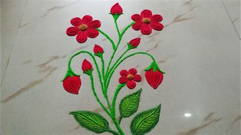 Simple Flower Rangoli Drawing | Best Flower Site