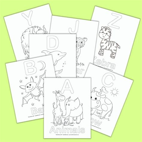 Free Printable Alphabet Coloring Pages: no-prep way to teach the ABCs ...