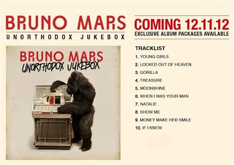 Bruno mars unorthodox jukebox album tracklist