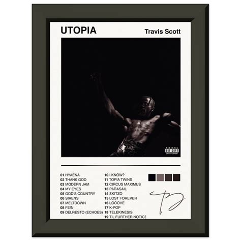 Travis Scott Poster Utopia Album Cover Framed Poster High Quality Gift - Etsy