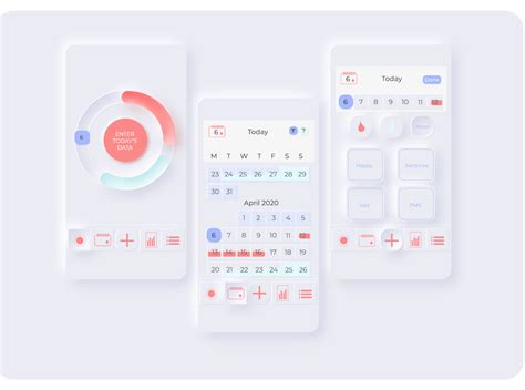 Period App Redesign by Gabriela Satrovskaja on Dribbble