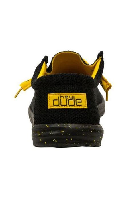 Hey Dude Wally Sox Black & Yellow - ShopperBoard