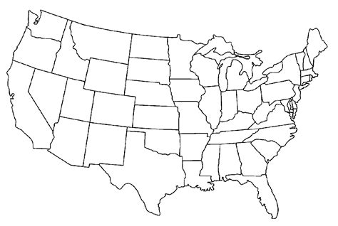 PNG Usa Outline Transparent Usa Outline.PNG Images. | PlusPNG