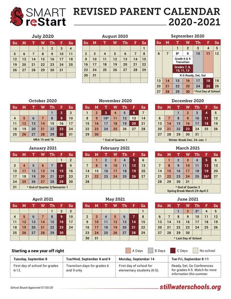 Stillwater Calendar