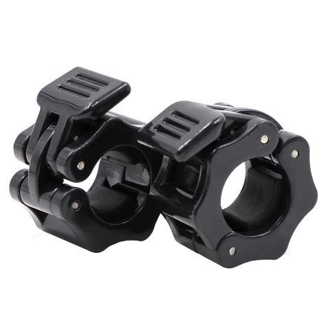 IADUMO Standard Bar Collars Quick Release Barbell Clamps 1 Inch Safety Weight Plates Clips Pair ...