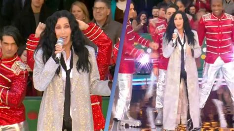 Cher defended by fans for obvious lip syncing at Thanksgiving parade