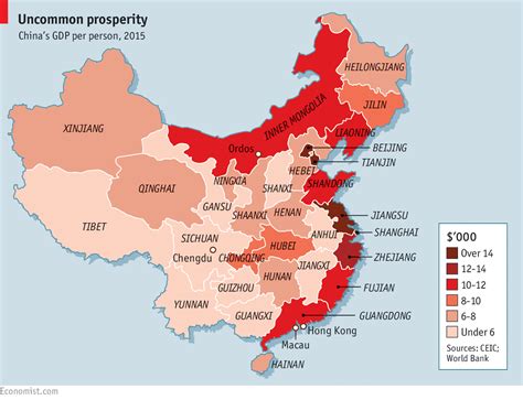 Regional development - Rich province, poor province | China | The Economist