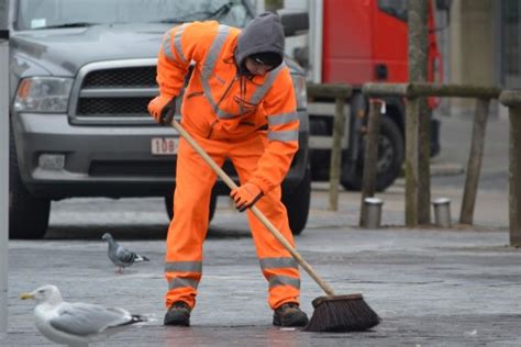 Free Images : winter, people, brush, orange, spring, footwear, uniform, cleaning, scavenger ...