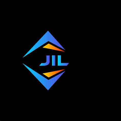 JIL abstract technology logo design on Black background. JIL creative initials letter logo ...