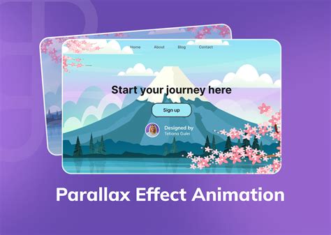 Parallax effect animation template | YouTube tutorial | Figma