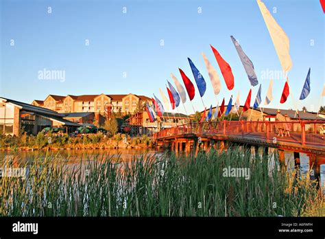 The Shops Old Mill District Bend Oregon Stock Photo - Alamy