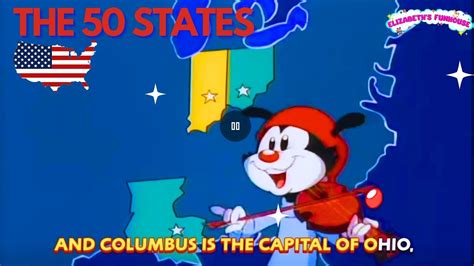 50 States and Capitals Song with Wakko | Educational Video for Kids on ...