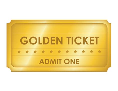 Printable Editable Golden Ticket Template - Free Templates Printable