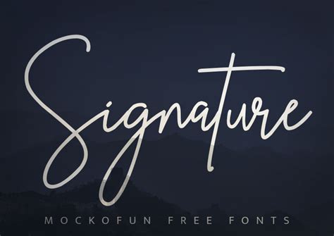 (FREE) Signature Fonts - MockoFUN