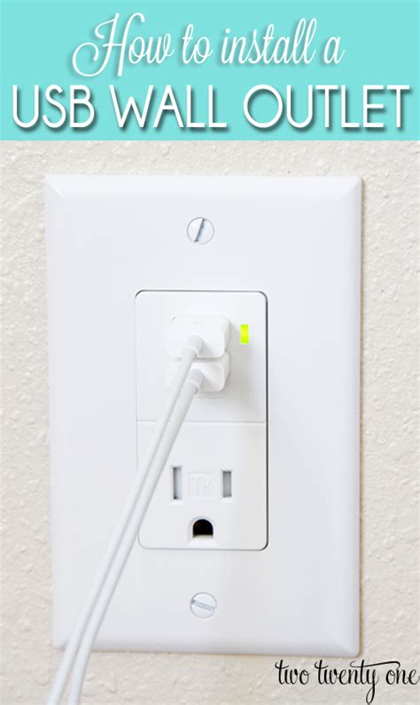 How to Install a USB Wall Outlet {Receptacle Outlet}