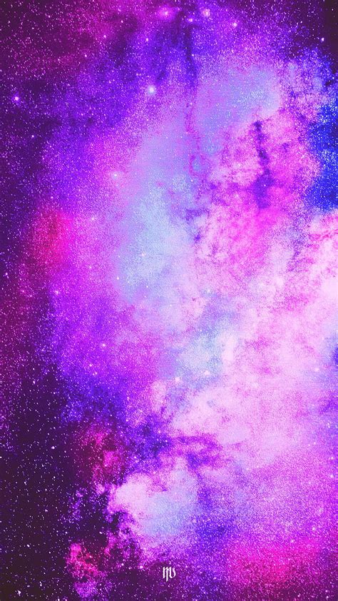 Pink Galaxy, Mikel, aesthetic, astronaut, beauty, blue, chill, colorful, dark, HD phone ...