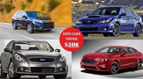 Top 10 Best AWD Cars Under $30k You Can Buy in 2024