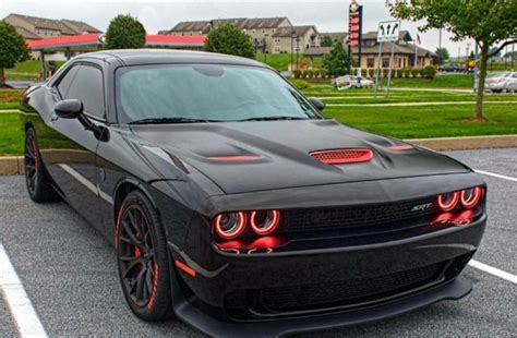 2015 Dodge Challenger Hellcat Black/Black W/ Red Alcantara Suede ...