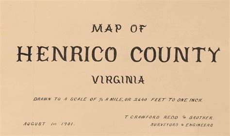 Henrico County Virginia 1901 Old Wall Map With Homeowner | Etsy