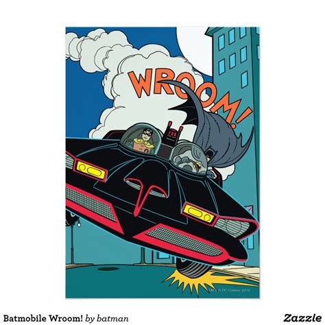 Batmobile Wroom! | Zazzle.com | Batmobile, Marvel comics vintage ...