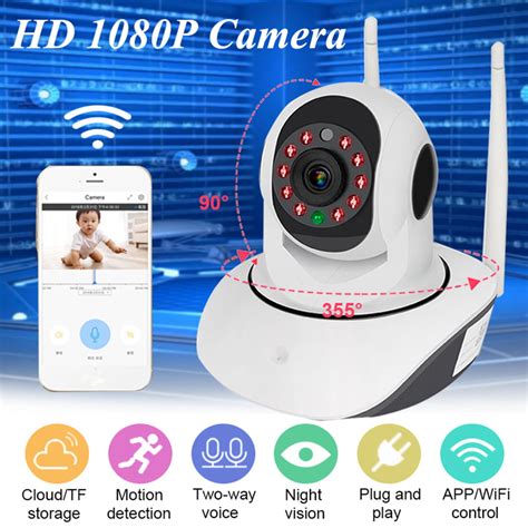 1080P Wireless Wifi Smart IP Camera Home Security Camera Baby Monitor ...