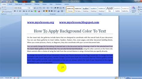 How To Change Background Color Of Text In Word - Infoupdate.org