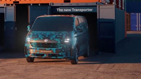 VW T7 Transporter Officially Teased With Diesel, PHEV, And All-Electric ...