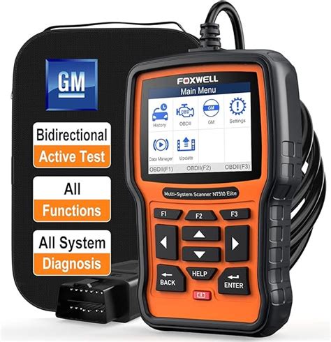 FOXWELL NT510 Elite Diagnostic Scan Tool for GM OBD2 Car Code Reader Vehicle All Functions Full ...