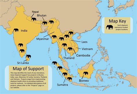 Map — Asian Elephant Support