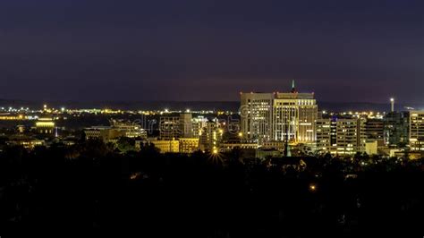 Beautiful Skyline of Boise Idaho Taken at Night Stock Image - Image of boise, sunrise: 45279979