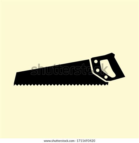 Hand Saw Silhouette Vector Design Stock Vector (Royalty Free ...