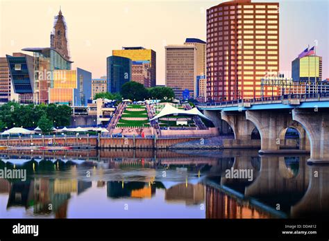 Skyline of downtown Hartford, Connecticut Stock Photo - Alamy