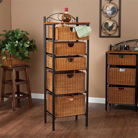 Storage Shelf with Baskets