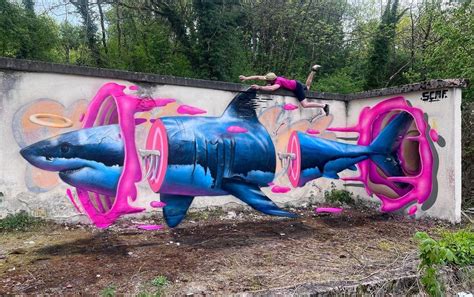 Between 2 Worlds – 3d graffiti by SCAF | STREET ART UTOPIA