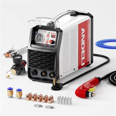 ANDELI 50Amp Plasma Cutter Built-in Air Compressor Maximum Cut ...