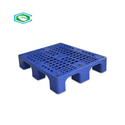 Rackable 4 Way Reusable Plastic Pallets Single Faced 2 Ton Static Load Capacity