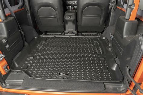 Rugged Ridge 12975.51 Full Length Rear Cargo Liner for 18-20 Jeep Wrangler JL 2-Door | Jeep ...