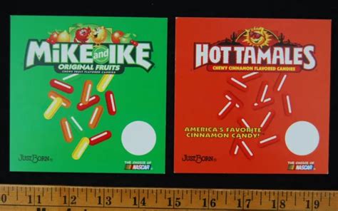 [ 1990S JUSTBORN Candy Vending Cards - HOT TAMALES & Mike And Ike - Vintage ] $15.00 - PicClick