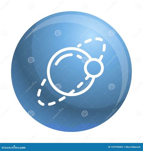 Planet Satellite Icon, Outline Style Stock Vector - Illustration of icon, milk: 129799689