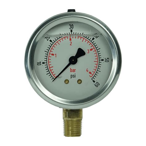Pressure and Vacuum Gauges - Pressure Gauge - 60 PSI | Hydracheck