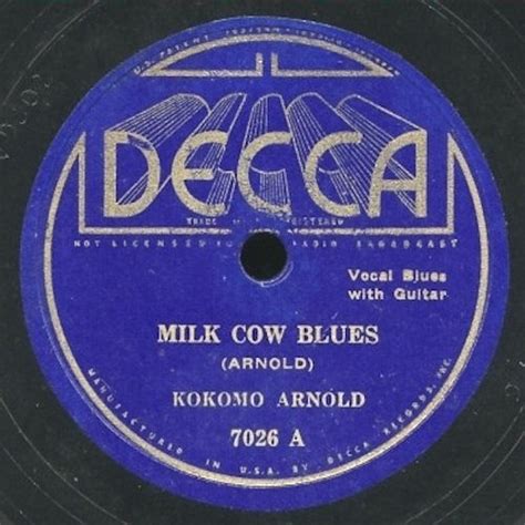 Ochtendhumeur met brede opklaringen: Kokomo Arnold - Milk Cow Blues (1934)