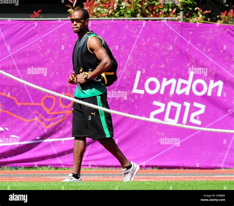 Members of the Jamaican track and field team Roxroy Cato during the Jamaican Athletes Training ...