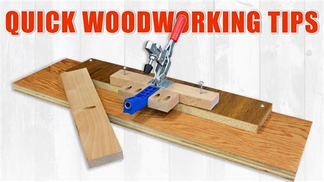 WoodWorkWeb's Quick Woodworking Tips and Tricks - YouTube