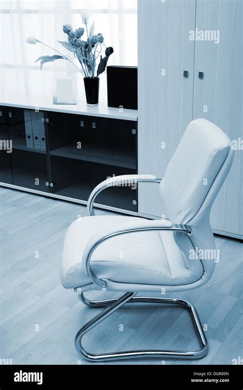 Modern leather armchair Stock Photo - Alamy