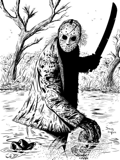 Freddy vs Jason Inks by DougSQ on DeviantArt