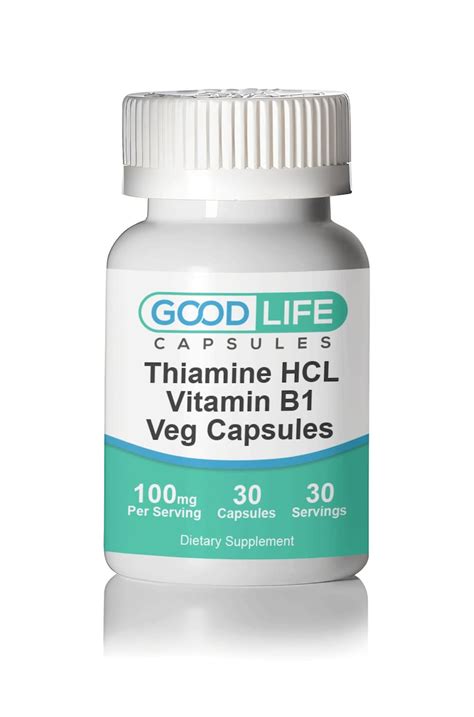 Thiamine HCL Vitamin B1 100mg Vegan Capsules All Natural Supplement - Etsy