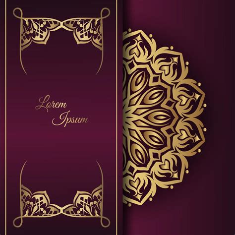 luxury mandala background, purple and gold 11818856 Vector Art at Vecteezy