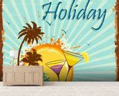 Summer Holiday Wallpaper Wall Mural | Wallsauce